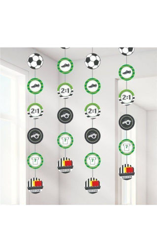 Picture of KICKER FOOTBALL PARTY HANGING STRING DECORATION